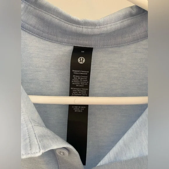 Lululemon Light Blue Polo Shirt - Picture 3 of 7